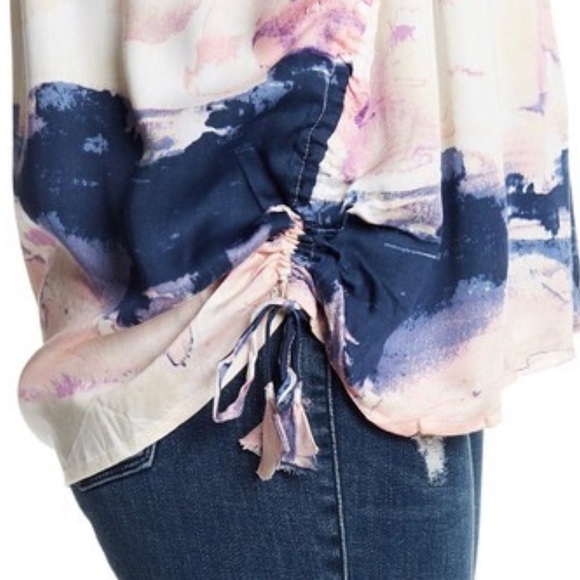 Lovestitch Boho Tie-dye Designed Top - Picture 3 of 8